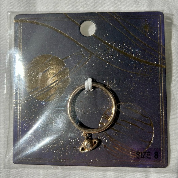 NWT Francesca’s Collection Saturn Charm Carded Ring - Picture 3 of 4